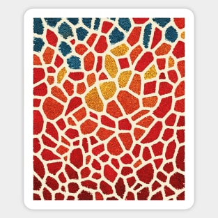 The Emberflow | An Abstract Mosaic Tapestry Sticker